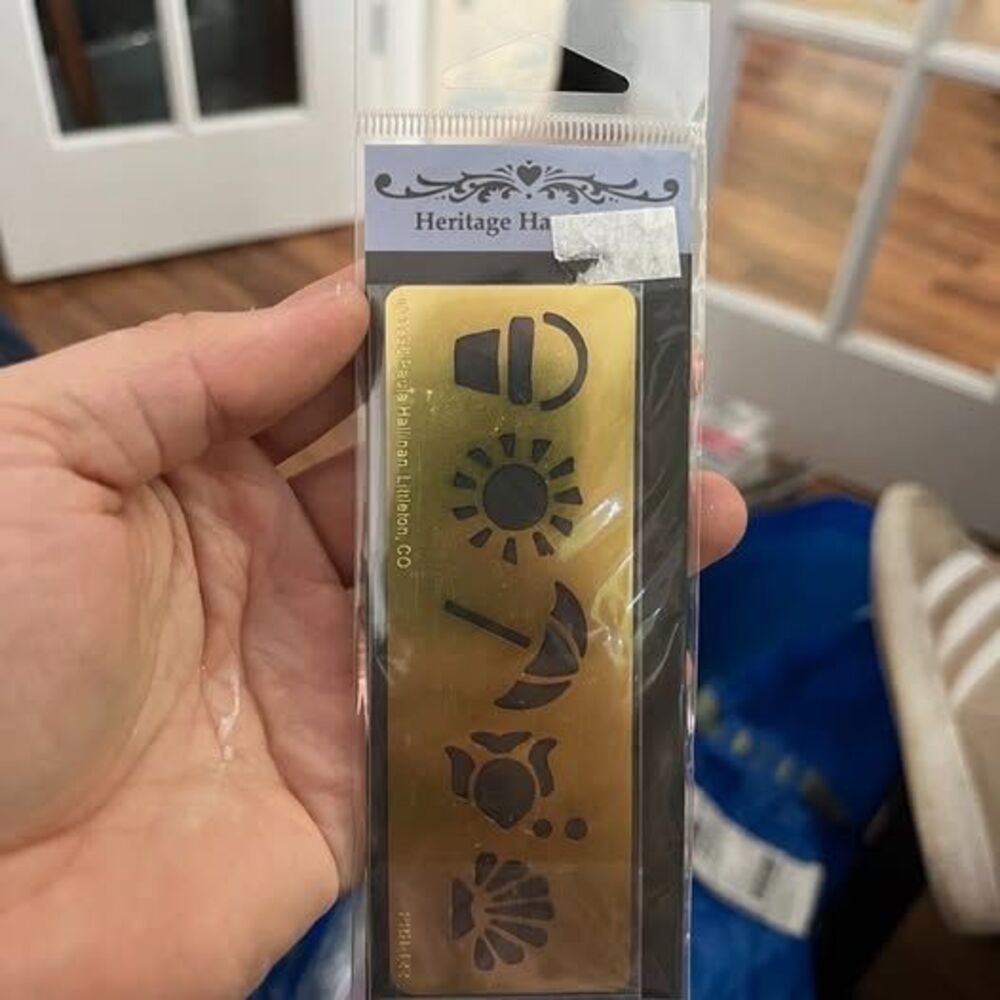 Heritage Hand Brass Stencil